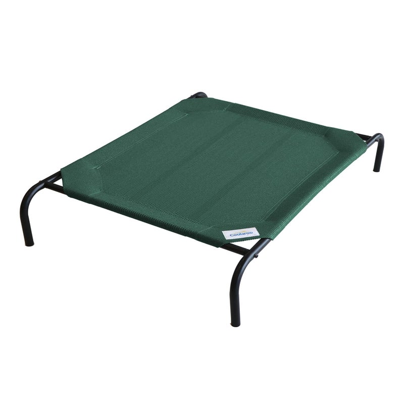 Coolaroo Original Elevated Dog Bed - Breathable Off-The-Ground Pet Bed with Cooling Fabric, Joint Relief & Moisture-Resistant Fabric, 100% Recyclable, Easy Clean, Brunswick Green, Extra Large - Image 1